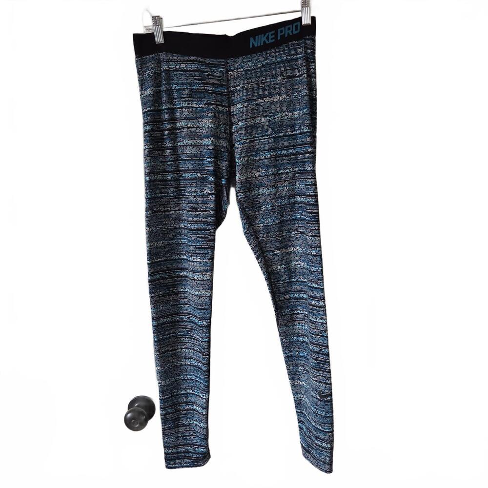 Nike‎ Pro Dri-FIT Leggings - Stylish Blue - Large